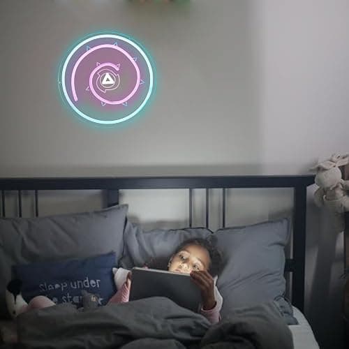 Steven Rose Shield Neon Signs for Wall Decor, 11.8 * 11.8 IN, Dimmable Rose Gem Shield Neon Lights for Bedroom Decor,Crystal Gems LED Lights for Bithday Gifts, Man Cave and Best Gifts for Fans thumbnail 4