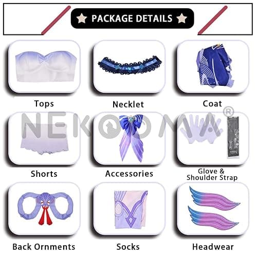 NEKOOMA Cosplay Costume Characters Costume Outfit Set Game Cos thumbnail 2