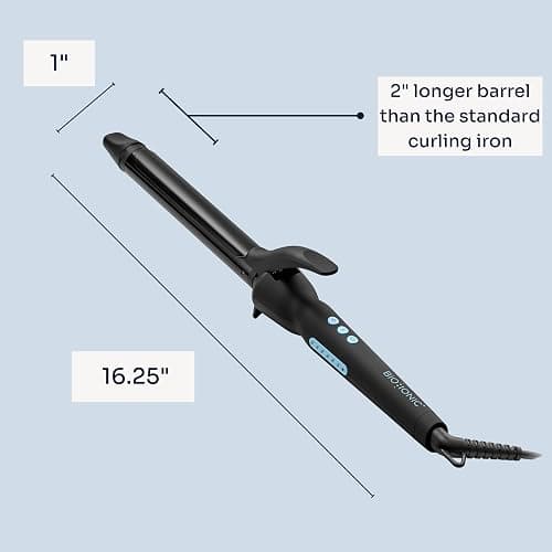 Bio Ionic Long Barrel Curling Iron with Moisture Heat Technology & NanoIonic MX Versatile Curling Wand - Multiple Barrel Sizes for Tight, Classic, Loose & Soft Curls thumbnail 10
