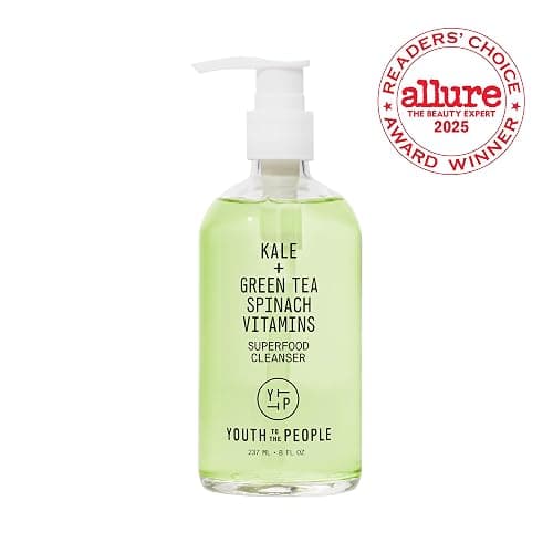 Youth To The People Superfood Facial Cleanser - Kale + Green Tea Daily Face Wash, Gentle Makeup Remover, with Soothing Antioxidants for Glowing Skin, pH Balance, Clean Pores, Sulfate-free, Refillable thumbnail 2