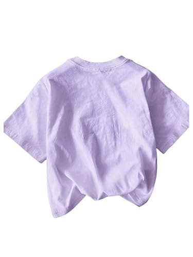 WDIRARA Girl's Leopard Graphic T Shirt Crew Neck Short Sleeve Tee Shirts Cute Tops thumbnail 2