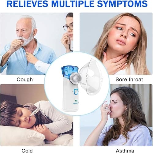 Meowyn Nebulizer Machine for Adults & Kids, USB-C Rechargeable Nebulizer with Portable Design, Easy to Use & Clean, Silent, Efficient Atomization for Home and Travel Use thumbnail 7