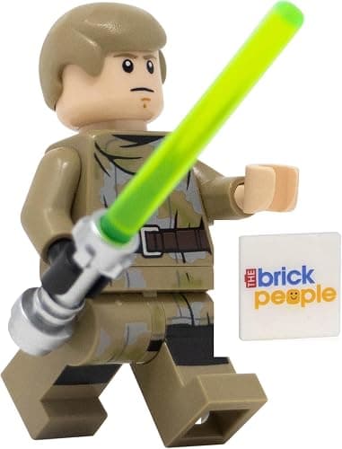 LEGO Star Wars: Luke Skywalker in Endor Outfit with Dark Green Lightsaber - Image 1
