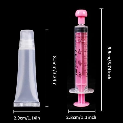 uadbau 20 PCS Empty Lip Gloss Tubes - 10ml Clear Lip Balm Tubes with 5ml Syringes - Refillable Squeeze Lip Balm Containers - Mini Cosmetic Soft for DIY Lip Gloss and Travel Toiletries thumbnail 7