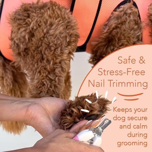 HamInWay Pet Grooming Hammock – Large Dog Grooming Sling for Nail Trimming, Bathing & Ear/Eye Care – Pink thumbnail 4