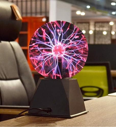 DAXGD Lumière de Boule de Plasma, Lampe de Sphère d'ion de Boule Sensible Sensible au Toucher de 5 pouces Lumières de Nuit de Nouveauté de Lumière Rouge thumbnail 5