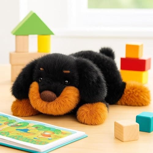 Mushymallow Adorable Plush Dachshund Dog Stuffed Animal Soft Plush Toy Cute Birthday Gifts for Boys Girls Kids Toddlers thumbnail 4