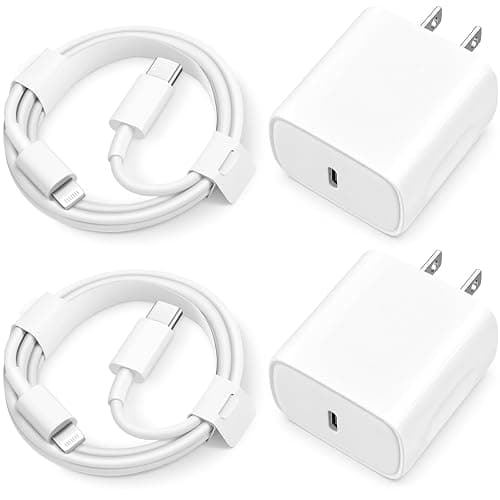 iPhone 14 13 12 11 Super Fast Charger [2Pack] cargador 20W Rapid USB C Wall Charger Block with 6FT Fast Charging Cable Compatible with iPhone 14 Pro Max/Pro/Plus/Mini/iPad - Image 1