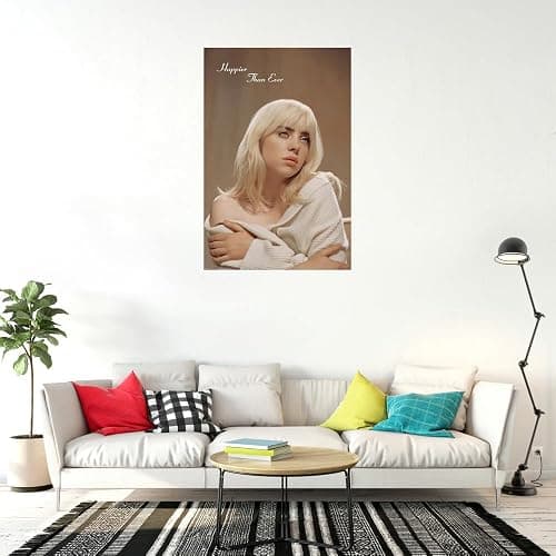 Billie Eilish - Music Poster (Happier Than Ever - Album Cover) (Size: 24" x 36") thumbnail 3
