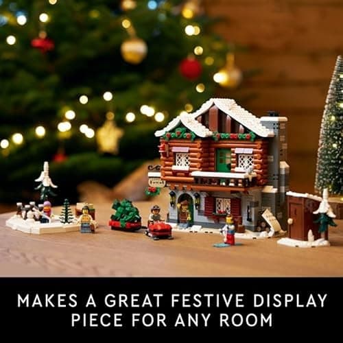 LEGO Icons Alpine Lodge Model Building Set - Collectible DIY Kits for Adults, Ages 18+ - Log Cabin Kit for Winter Activities with Snowmobile and Minifigues - 10325 - Multicolor thumbnail 7