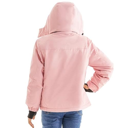 FARVALUE Girls Waterproof Skiing Jacket Windproof Winter Coat Warm Snow Coat with Removable Hood thumbnail 3