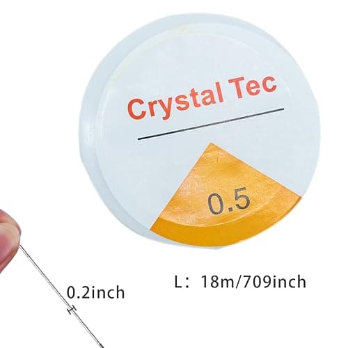 Clear Stretch Elastic 0.5mm 18 metres Elastic Beaded String for DIY Jewellery Making Necklace Bracelet Beading Thread thumbnail 2
