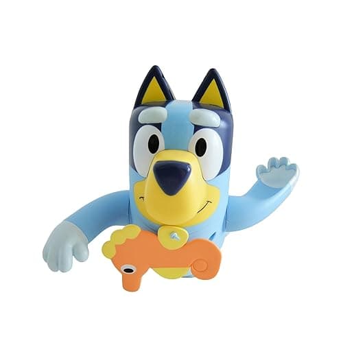 Toomies Bluey Swimming Bath Toy - Bluey Toys Includes Attached Seahorse Baby Toy and Swims on Back or Front - Toddler Bath Toys and Water Toys for Outdoor Play – Ages 18 Months and Up - Swimming Bluey thumbnail 5