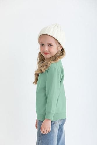 Cooraby 3 Pack Baby and Toddler Girls' Sweatshirt Girl No Cap Crew-Neck Sweatshirt Long Sleeve Pullover Shirt thumbnail 4