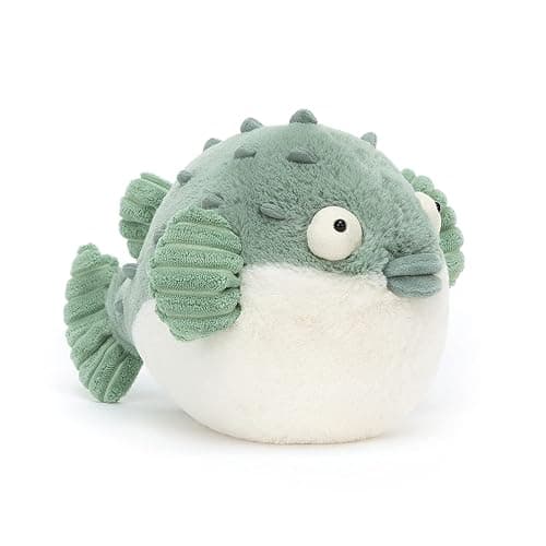 Jellycat Pacey Pufferfish Stuffed Animal, 7 inches - Ocean & Sea Plush Toy - Classic Children's Gift - Image 1
