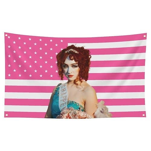 Chappell American Flag Pink Roan Flag 3X5 Ft Funny Tapestry For Decorate Clubs Concerts Bars University Dormitories Living Rooms Bedrooms,with 4 Brass Grommets for Easy Hanging - Image 1