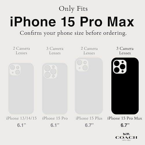 Coach iPhone 15 Pro Max Case, Compatible with MagSafe - Signature Ombre Deep Forest thumbnail 2
