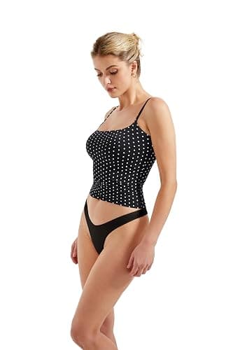 SUUKSESS Women Sexy Square Neck Tank Top Summer Y2K Going Out Basic Cami Shirt thumbnail 6