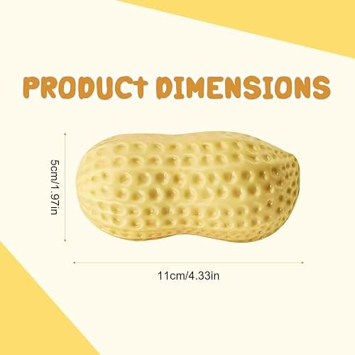 2PCS Peanut Squishies Toys,Peanut Squishies Slow Rising Stress Relief Toy, Peanut Stress Balls Fidget Toys, Cute Anxiety Relief Toys for Adult Relaxation thumbnail 2