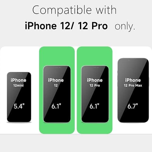 LoeoeL for iPhone 12 Pro/ 12 Case Clear Mag Safe, Ultra Thin Slim Cover Magnetic Compatible with Magsafe Phone Case for Women Men Girl, Cute Soft TPU Silicone & Transparent Hard Plastic, Light Blue thumbnail 3
