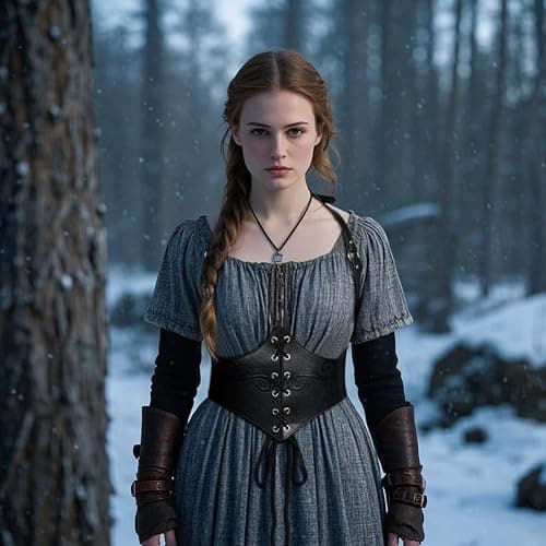 L'VOW Renaissance Leather Corset Belt Viking Leather Cinch Belt Women Halloween Medieval Accessory thumbnail 8