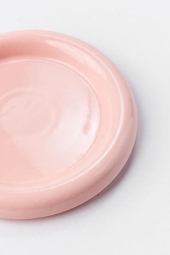 Chubby Ceramic Minimalist Aesthetic Tableware Kitchenware Plates in pink thumbnail 3