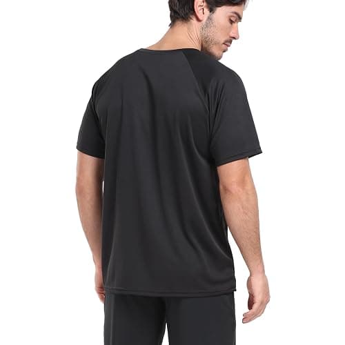 HovSiyla 1/5 Pack Running Shirts Men Sport Tops Dry Fit Gym Wicking Athletic T Shirts Breathable Cool Workout Shirts thumbnail 2