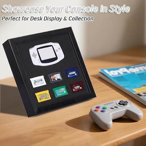 Acrosia Game Console Display Frame Compatible with Nintendo Game Boy Advance – Storage and Display Case for GBA Console and 6 Cartridges (GBA Display Frame) thumbnail 5