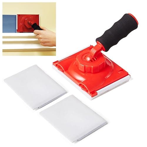 GRSL43 Paint Edger Trimmer with 2 Replacement Pads | Improved Guide Wheels | Edge Painting Tool for Walls, Ceilings, Corners & Trims | Paint Pad Applicator, Edge Trimmer & Paint Edger Tool - Image 1