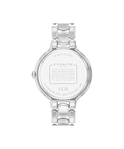 Coach Chelsea Women's 2H Quartz Watch - 36mm Stainless Steel Bracelet - Crystal-Set Bezel with Floral Design - Premium Fashion Timepiece - Gift for Her thumbnail 3