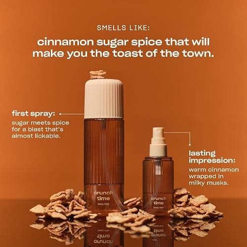Snif Crunch Time Body Mist | Warm Gourmand Hair Perfume & Body Spray 2.5oz | Cinnamon, Brown Sugar & Butter | Long Lasting Fragrance Mist | Clean, Vegan, Cruelty Free thumbnail 3
