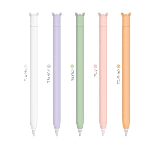 Cute Ear Case Silicone Skin Cover for Apple Pencil 2nd Generation, and Protective Nib Cover Accessories Compatible with iPad Pro 11 12.9 inch,Purple thumbnail 9