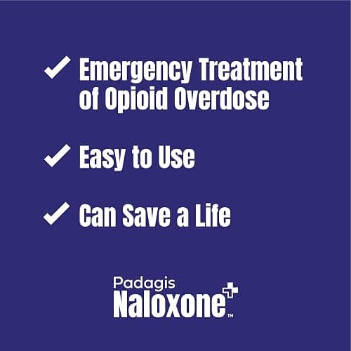 Padagis Naloxone HCI Nasal Spray, 4 mg – Emergency Treatment for Opioid Overdose - Rapid-Response Opioid Overdose Reversal, 2 Dose Single Use Nasal Spray thumbnail 7