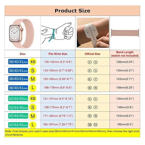 Braided Solo Loop for Apple Watch Band 40mm 42mm 41mm 38mm 44mm 46mm 45mm Ultra/3 2 49mm Men/Women,Stretchy Nylon Sport wristband Strap for iWatch Bands Series 11/10/9/8/7/6 5/4/3/SE 40 44 42 45 46 mm thumbnail 2
