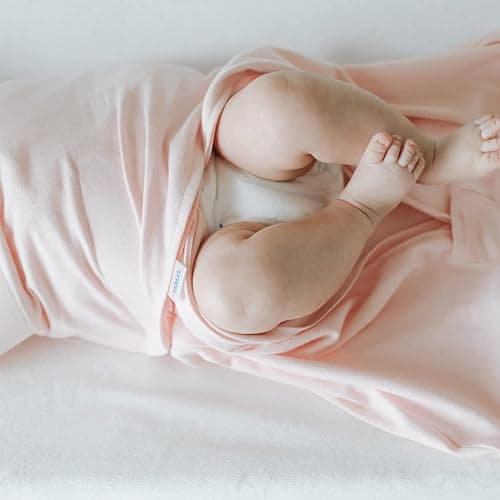 HALO 100% Cotton Sleepsack Swaddle, 3-Way Adjustable Wearable Blanket, TOG 1.5, Soft Pink, Small, 3-6 Months thumbnail 3