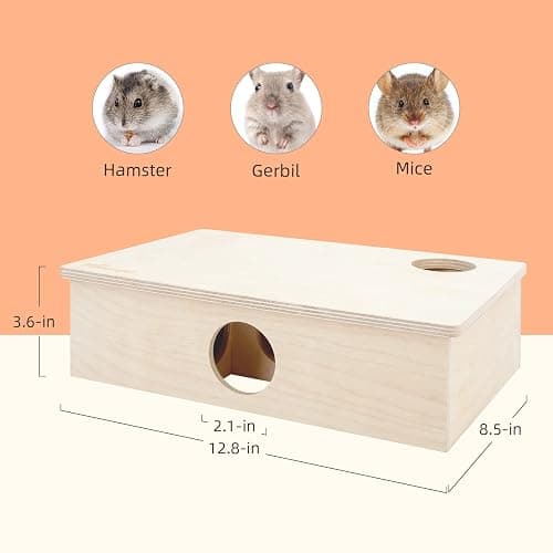 Niteangel Multi-Chamber Hamster House Maze - Multi-Room Hideouts & Tunnel Exploring Toys for Hamster Gerbils Mice Lemmings (6-Room Small) thumbnail 2