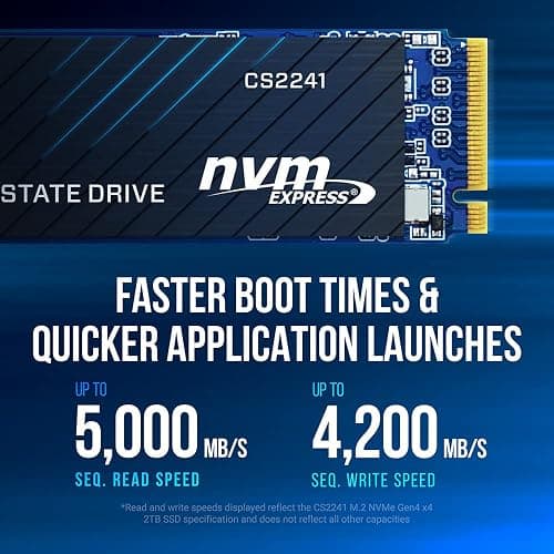 PNY CS2241 1TB PCIe Gen4 SSD M.2 2280 Upgrade Kit - Up to 5,100MB/s Read - PC/Laptop Upgrade for Gaming, Photo/Video Rendering, and Workstations - Internal Solid State Drive - M280CS2241-1TBKIT-RB thumbnail 4
