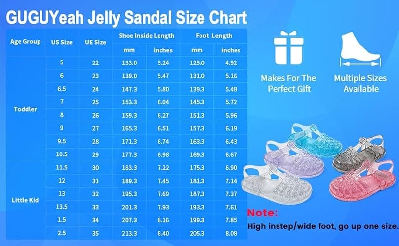 GUGUYeah Jelly Sandals for Girls,Closed Toe Summer Dress Water Shoes Fisherman Gladiator Beach Flat Sandals for Toddler/Little Kid/Big Kid | Princess Costume, Dress Shoes, Summer, Beach, Water, Flat Sandals thumbnail 6