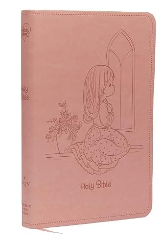 NRSVCE, Precious Moments Bible, Pink, Leathersoft, Comfort Print: Holy Bible - Image 1