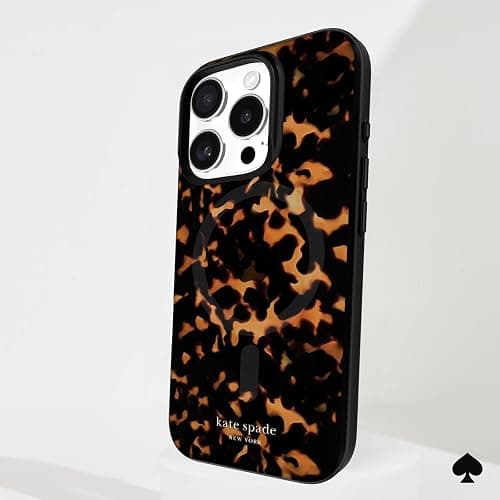 kate spade new york iPhone 16 Pro Case - Compatible with MagSafe - Designer Phone Case - Tortoise thumbnail 7