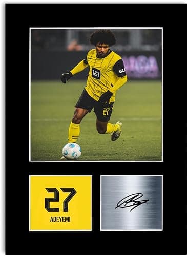 LJW Prints Foto-Poster Karim Adeyemi Fußballspieler 2025-2026 für Dortmund Fußballfans - Image 1