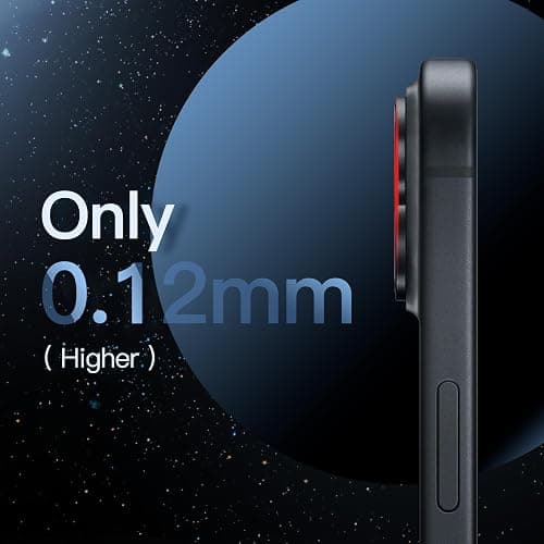 JETech Camera Lens Protector for iPhone 15/15 Plus, Midnight, 1-Pack | Full-Coverage 9H Tempered Glass, Matte Metal Finish, Case-Friendly, HD Clear thumbnail 5