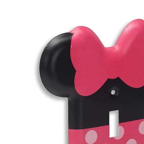 Disney Minnie Mouse Metal Light Switch Plate - Minnie Mouse Switch Plate Decoration for Kids' Bedroom, Play Room or Movie Room thumbnail 5