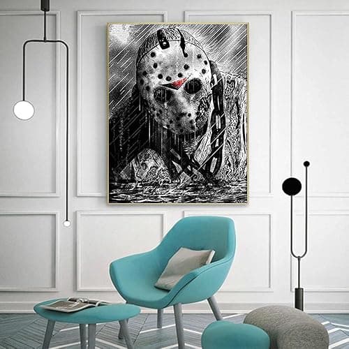 Generic DIYPAINTING 5D Diamond Art Painting by Number Kits Horror Movie Halloween 16X20 Painting Cross Stitch Full Drill Crystal Rhinestone Embroidery Pictures Arts Craft for Home Wall Decor Gift thumbnail 4