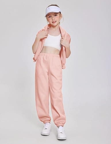 Arshinet Girls 2 Piece Outfits Hoodie Sweatsuit Sets Oversized Sweatshirt and Baggy Fall Fashion Sweatpant with Pockets thumbnail 4