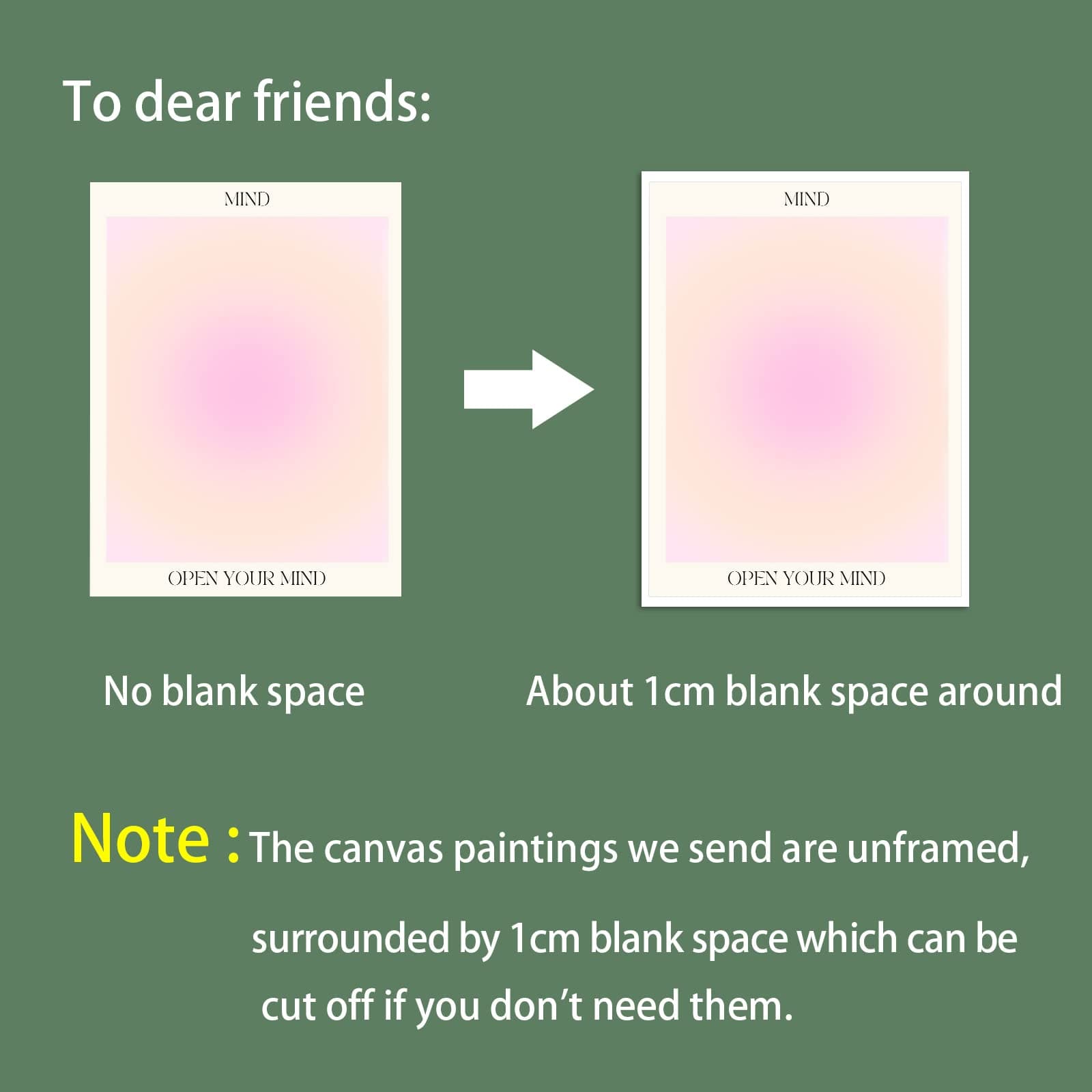 Adyggefy 3 Piece Pink Gradient Aura Spiritual Canvas Wall Art Trippy Positive Affirmations Room Aesthetic Posters Minimalist Open Mind Body Soul Energy Quotes Prints Paintings 12x16in Unframed - 3P 12 x 16 in Unframed - Pink 3 thumbnail 2