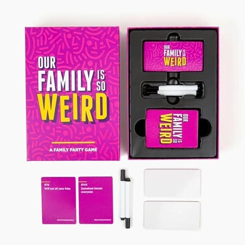 Our Family is So Weird | A Family Card Game to Decide Who’s Most Likely To | 150 Prompt Cards, 6 Dry-Erase Boards & Markers, 3+ Players, Family Game Night, Screen-Free Activity, Thanksgiving Activity thumbnail 6