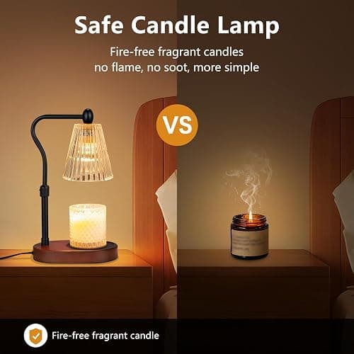 Engpure Candle Warmer Lamp with Dimmer, Candle Warmer with Timer Adjustable Height for Scented Wax Jar Candles, Gifts for Women Mom New Home Decor, for Women Mothers Day thumbnail 7