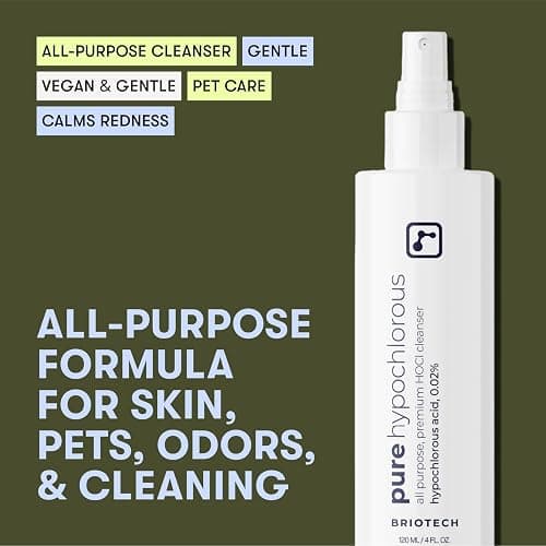 BRIOTECH Pure Hypochlorous Acid Spray and Cleanser, Original Premium HOCl Topical Solution, Multi-Purpose Cleaner, Family Approved & Pet Friendly, 8 fl oz thumbnail 3