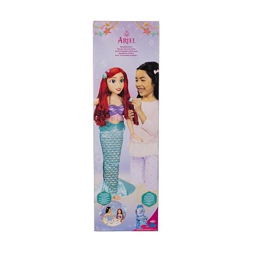 Disney Princess Ariel Doll Playdate 32” Tall & Poseable, My Size Articulated Doll in Mermaid Outfit, Comes with Dinglehopper to Comb Her Long Red Hair, and Seashell Hair Pins thumbnail 7